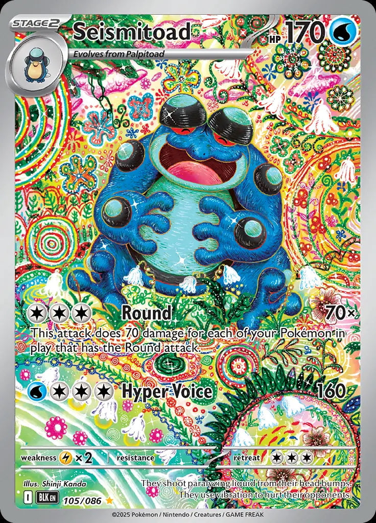Black Bolt Seismitoad #105/86